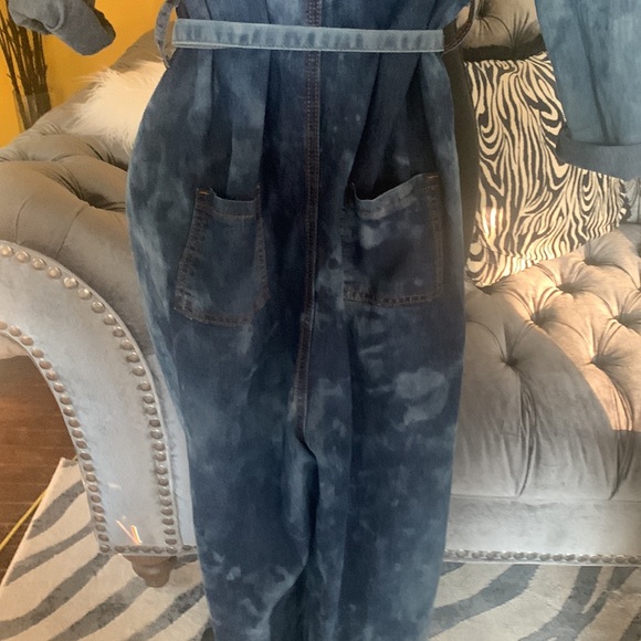 Cest la vie Hot and delicious distressed button up denim Jumpsuit - Picture 10 of 11